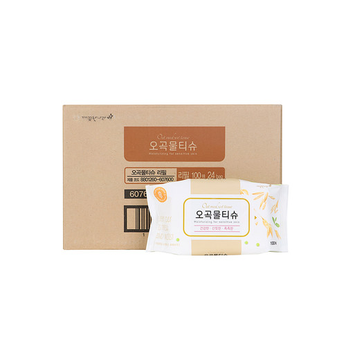 오곡물티슈 (100매*20입)/1박스